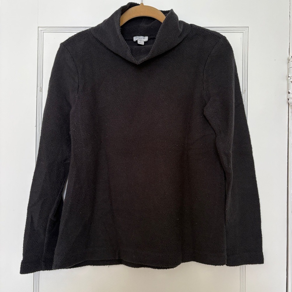 J. Crew Black Cowl Neck Shirt